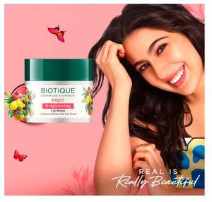 Biotique Fruit Whitening/Brightening <b>Lip</b> <b>Balm</b> Hydrated and Nourishing <b>Lips</b> Visibly Lighter <b>Lips</b> Evens Out <b>Lip</b> - Product Image 2