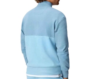 Nouveautés OEM – Sweat à capuche zippé uni pour homme, 100 % coton molletonné, col montant, respirant et anti-rétrécissement - Product Image 5