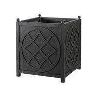 Nouvelle arrivée de luxe Design moderne décoration de jardin grande jardinières carrées de fleurs et de plantes avec finition Antique en inde