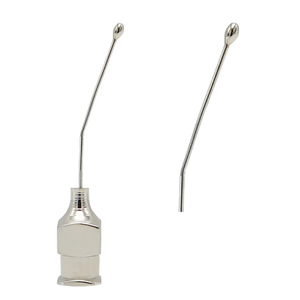 Troutman Ophthalmic Cannula Olive Tip 25G Lacrimal Irrigation Cannula Eye Surgery Instrument Stainless Steel - Product Image 2