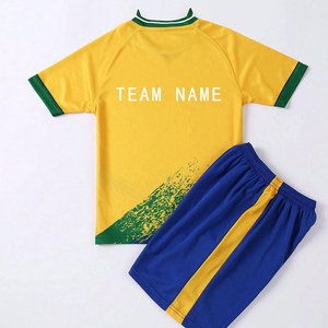 Maillot de football pour enfants personnalisé avec nom et logo, sublimation, respirant, col rond, maillot de foot vierge, séchage rapide, maillot de foot pour enfant - Product Image 3