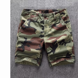 Men's Solid Cargo <b>Shorts</b> Mid-Waist Drawstring Closure Multi-Pocket Casual Breathable <b>Quick</b> <b>Dry</b> Cotton <b>Shorts</b> - Product Image 4