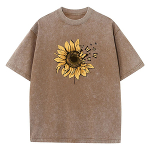 Camiseta Glory de 280 g/m², 100 % algodón, hombros caídos, lavado con spray, estampada, ecológica, transpirable, unisex, con pedrería - Product Image 6