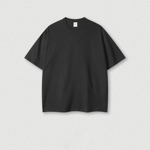 Camiseta Personalizada con Cuello Grueso para Hombre, Algodón Orgánico de Alta Calidad, Talla Grande, Lisa, Extra Grande, de Lujo - Product Image 2