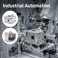Boîtier de capteur en aluminium 7075 usiné CNC 5 axes avec géométrie complexe pour l'automatisation industrielle