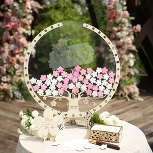 Round flower heart drop box Decoration for Weddings, Proposals, Celebrations, wedding accessories Free design upon request.