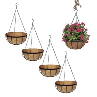 Pot de fleurs suspendu carré en bois rustique pour plantes vertes d'intérieur et d'extérieur