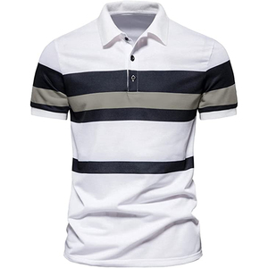 Polo brodé à livraison rapide, polo de luxe pour hommes, polos à manches courtes - Product Image 1