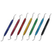 Curettes dentaires, instrument professionnel de soins dentaires pour l'élimination du tartre, le nettoyage buccal et le traitement parodontal - Product Image 2