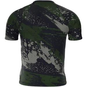 T-shirt de compression à manches courtes pour homme avec motif araignée noire, idéal pour la musculation et l'entraînement, anti-transpiration - Product Image 2