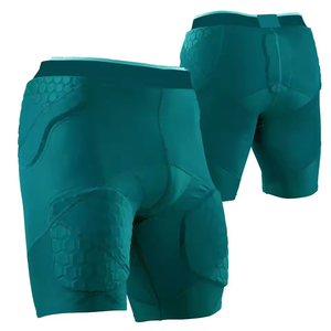 Pantalones Cortos de Compresión para Fútbol Americano con 5 Almohadillas, Pantalones Acolchados para Impactos, Ropa para Jugadores de Rugby, 100% Poliéster Transpirable y Elástico - Product Image 1
