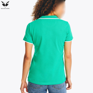 Camisetas Polo Casuales de Verano para Mujer, Manga Corta, Corte Ajustado, Cuello en V, Cuello Acanalado, Transpirables, Lisas, Camisetas de Golf para Dama - Product Image 5