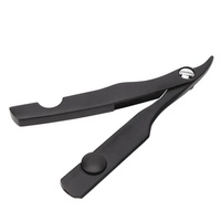 Navaja de Barbero Quirúrgica Tegra de Una Sola Hoja, Más Vendida, Hoja de Acero Inoxidable, Mango Metálico Plegable, Reutilizable, de Alta Calidad, Novedad