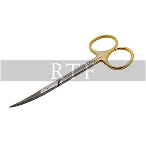 Ciseaux chirurgicaux courbés avec inserts en carbure de tungstène, instruments chirurgicaux médicaux par Raw to Fine - Product Image 2