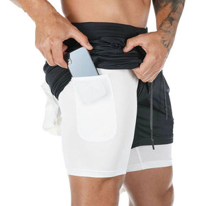 Pantalones Cortos Deportivos Casuales para Hombre, Cintura Elástica, Secado Rápido, Transpirables, Duraderos, Cintura Media, Spandex/Poliéster - Product Image 4