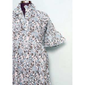 Vestido Maxi Vintage Hecho a Mano, Estilo Línea A, Ligero y Fluido, Estilo Veraniego para Vacaciones, Paseos por la Playa, Fiestas Informales, Escapadas, Elegante para Mujer - Product Image 3