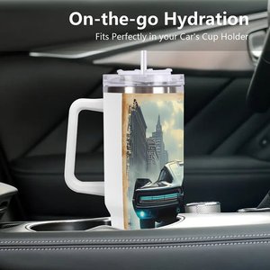 Vaso Térmico Personalizado de 40oz, de Acero Inoxidable, con Asa, para Agencias de Turismo y Viajes - Product Image 3