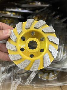 Rueda de copa de diamante Premium 100mm 125mm 150mm 180mm disco abrasivo tipo Turbo para suelo de hormigón piedra de mármol logotipo personalizado OEM - Product Image 2