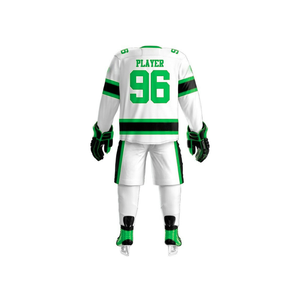 Conjunto Completo de Uniforme de Hockey sobre Hielo, Tejido de Malla de Poliéster Transpirable, Ropa Deportiva de Alto Rendimiento para Entrenamiento de Equipos - Product Image 3