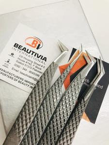 Pinces à extensions de cils professionnelles personnalisables à marque privée, prise en main robuste, testées à la main, en acier inoxydable de qualité chirurgicale - Product Image 4