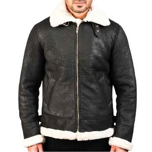 Veste en daim noir de qualité supérieure pour hommes et femmes, en cuir souple avec fermeture éclair, col à revers et design moderne élégant - Product Image 2