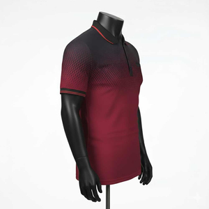 Polo pour hommes en polyester et coton, uni, vierge, prix usine, avec logo personnalisé imprimé, grandes tailles, polos personnalisés - Product Image 3