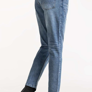 Blue Wash Denim Jeans for <b>Men</b> Casual Fashion Wear <b>Men</b> <b>Stretch</b> Denim Jeans Slim Fit Comfortable Pants - Product Image 3