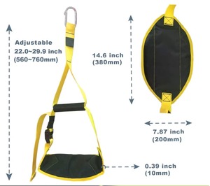 Correas AB colgantes para ejercicios de elevación de piernas con diseño ajustable y material resistente para entrenamiento en el gimnasio y uso en casa. - Product Image 3