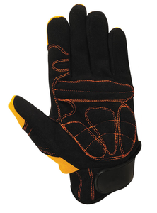 Gants en cuir anti-choc avec protection anti-coupure et antidérapante, gants de mécanicien légers pour travaux polyvalents - Product Image 2