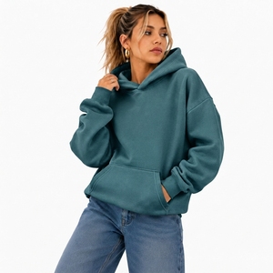 Sudadera con Capucha de Algodón para Mujer, Etiqueta Privada OEM, Sudadera Premium Antiarrugas con Lavado Ácido, Fabricante de Pullovers de Invierno - Product Image 3