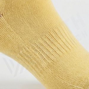 Yellow Crew <b>Socks</b> Solid Color Knitted Cotton Breathable Casual Daily Wear for Adults Spring Season - Product Image 5