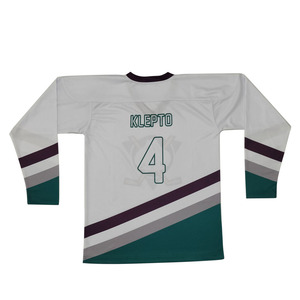 Camiseta de Hockey sobre Hielo al por Mayor de Fábrica, Transpirable, de Secado Rápido, Cuello en V, Poliéster/Algodón, de Alta Calidad, con Logotipo de Equipo Personalizado para Hombre - Product Image 4