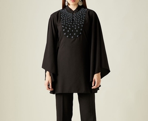 Wholesale Dubai Black <b>Kaftan</b> for Women Hand Work <b>Kaftan</b> Traditional Islamic Clothing and Accessory Designed for Muslims - Product Image 1