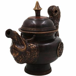 Pichet à eau Surahee en laiton artisanal, traditionnel, vintage, décoratif, pour la décoration de la maison et le service - Product Image 3