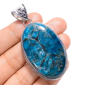 Pendentif artisanal en laiton et pierres précieuses naturelles |   Bijoux de guérison unisexes en agate de style bohème plaqués argent, vente en gros - Product Image 3