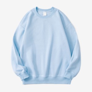 Custom Snow Wash Sweat Shirt Premium Heavy Cotton OEM Apparel Manufacturer Private Label Wholesale Casual Wear - Product Image 3
