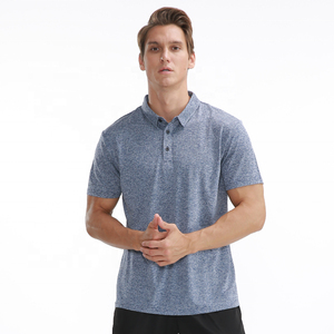 Wholesale Gym Golf Premium Quality Knitted Casual Polos Customized Quick Dry Breathable Short Sleeve Three Button Collar Muscle - Product Image 1