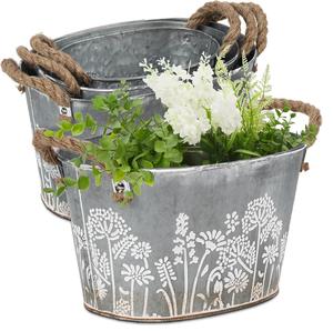 Maceta Ovalada de Hierro Galvanizado, la Más Vendida, para Decoración Interior y Exterior, Venta al por Mayor - Product Image 6