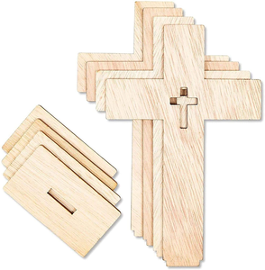 Nouvelle Décoration Créative en Bois en Forme de Croix pour Fêtes et Célébrations - Product Image 5