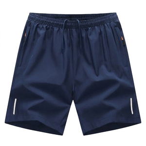 NEW Custom <b>Black</b> Woven Cotton Casual Men Shorts Elastic Waist Printed Athletic Short <b>Pants</b> - Product Image 6