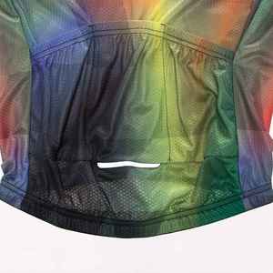 เสื้อเจอร์ซีย์ปั่นจักรยานแบบซิปเต็มตัวแขนสั้นสำหรับผู้ชายผู้หญิงกันลมฤดูใบไม้ผลิชุดปั่นจักรยานวิบากบนภูเขา - Product Image 6