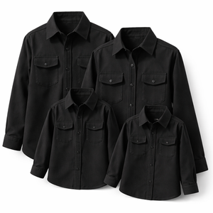 Fournisseur direct d'usine de chemises en flanelle assorties pour la famille, pour la vente en gros, OEM, vêtements de loisirs personnalisés - Product Image 3