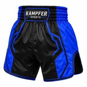 Shorts de combat Muay Thai personnalisés de haute qualité, imprimés, unisexes pour adultes, broderie sur le devant, respirants, séchage rapide, durables - Product Image 2