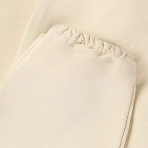 Pantalones Deportivos de Hombre, Color Beige, de Algodón y Lana, Estilo Vintage, Corte Recto, Cintura Elástica con Cordón, Casuales, Tejidos, para Otoño - Product Image 3