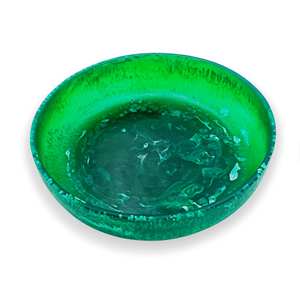 Plateau de service élégant en béton décoratif, fabrication artisanale, rond, plateau de service - Product Image 3