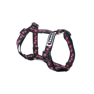 Yommy Pet Harness 56-81cm Adjustable For Dogs With Pink Paw Print Design - Product Image 3