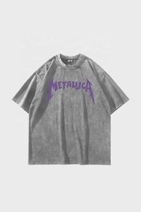 Nouveaux T-shirts Streetwear en Coton 100% de Haute Qualité, Lavage à l'Acide, Personnalisables, avec Options de Personnalisation, T-shirts Écologiques pour Hommes - Product Image 2