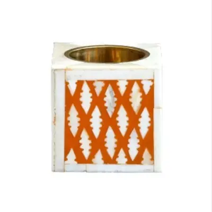 Quemador de incienso árabe artesanal con incrustaciones de hueso, mini Mubkhara, ecológico, de sándalo, artesanal, religioso, con aroma a estrella de anís. - Product Image 1