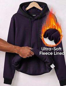 Sudadera con Capucha para Hombre, Invierno, 100% Algodón, Felpa, Gruesa, Ecológica, Secado Rápido, Calidad de Lujo, Corte Regular, Estilo Urbano - Product Image 5