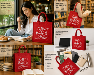 Bolsa de Yute Roja Personalizada con Letras Impresas, Ecológica, Reutilizable, para Compras, Regalos, Exposiciones, Promociones, Venta al Por Mayor - Product Image 4
